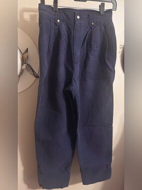 Vintage Chaus Navy Blue Corduroy Pants